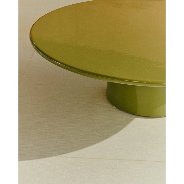 Beton kerek kerti dohányzóasztal ø 110 cm Albanella – Kave Home-image-3