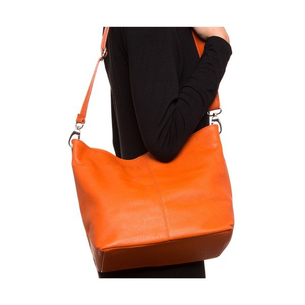 Gilliana narancssárga bőr kézitáska - Luisa Vannini-image-2