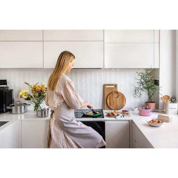 Indukciós tűzhelyhez alkalmas rozsdamentes acél edény fedővel 1,2 l Lucca 3.0 – FABINI-image-3