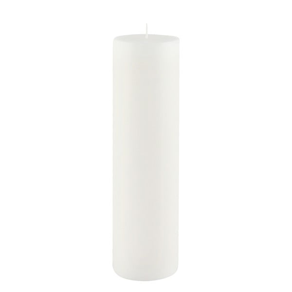 Cylinder Pure fehér gyertya, égési idő 75 óra - Ego Dekor