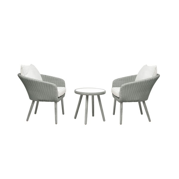 Világosszürke kerti lounge szett Bistro – Unique Furniture