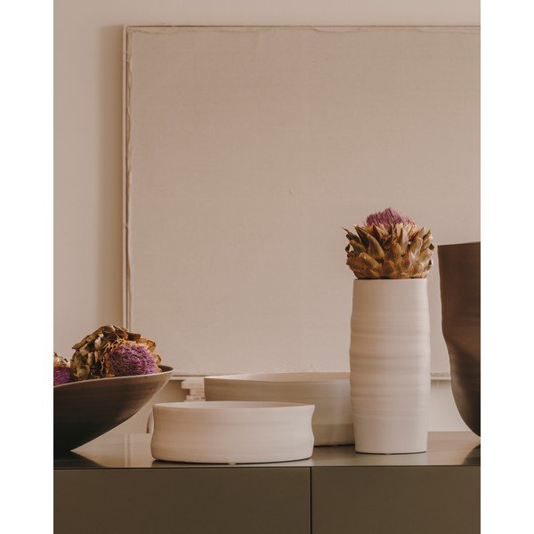 Fehér kerámia váza Macae – Kave Home-image-1