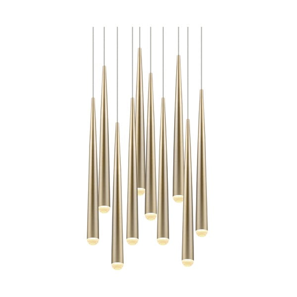 Aranyszínű LED függőlámpa ø 30 cm Cala – Trio Select-image-4