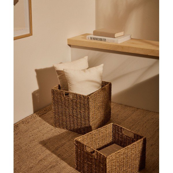 Tengerifű tárolókosár polcos állványhoz 32x32x33 cm Tossa – Kave Home-image-1