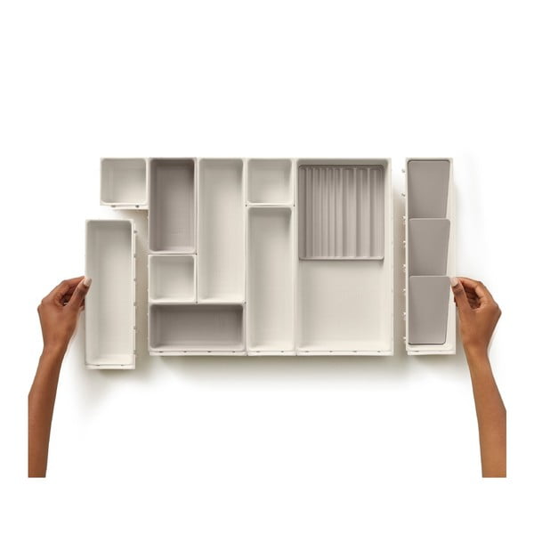 Bézs fürdőszobai rendszerező szett 12 db-os Viva – Joseph Joseph-image-3