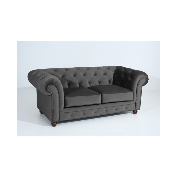 Orleans Velvet antracitszürke kanapé, 196 cm - Max Winzer-image-2