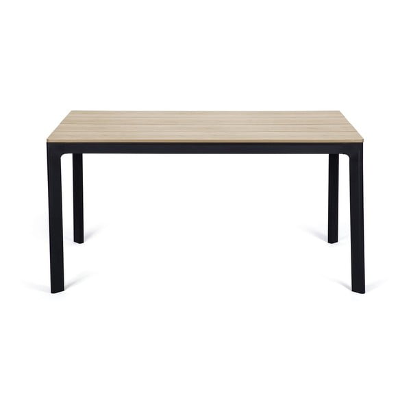 4 db fekete étkezőszék Kai és természetes asztal Thor - Bonami Essentials-image-1