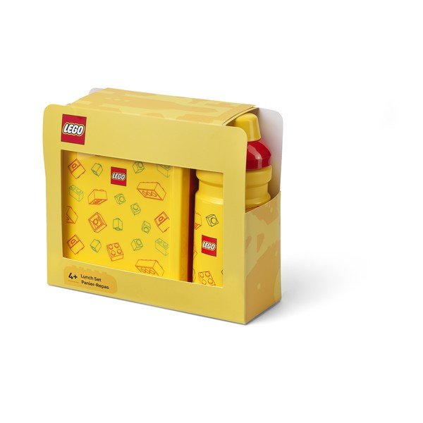 Sárga műanyag gyerek uzsonnás doboz szett 2 db-os Brick – LEGO®-image-2