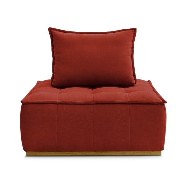 Téglavörös zsenília fotel Elisa – Bobochic Paris-image-3