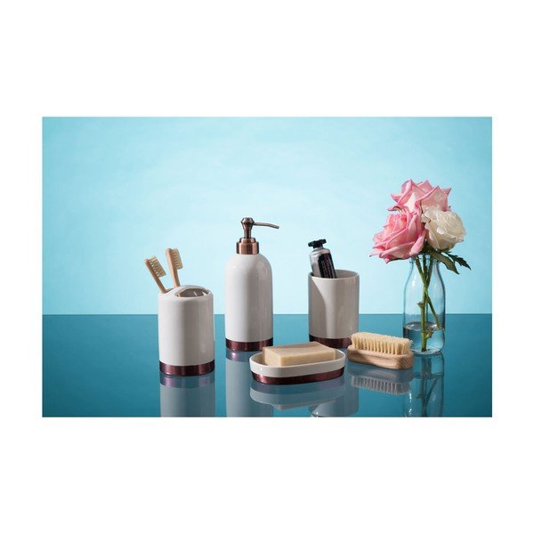 Delta fehér agyagkerámia fogkefetartó pohár, 260 ml - Premier Housewares-image-2