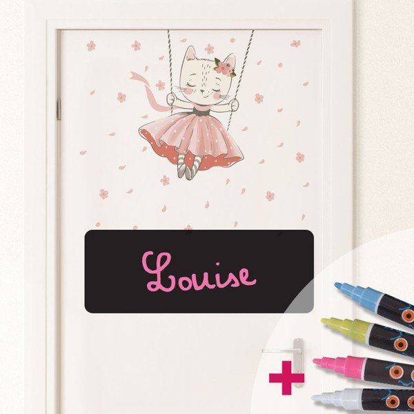 Dancing Cat and Blackboard 2 db falmatrica és 4 kréta - Ambiance-image-3