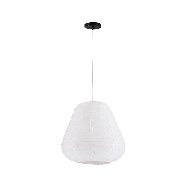 Fehér len függőlámpa ø 50 cm Linnet – Nova Luce