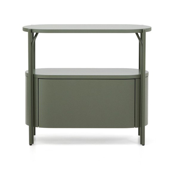 Zöld mosdó alatti szekrény 90x81 cm Arely – Kave Home