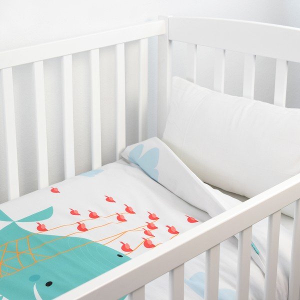 Whale Ride gyerek takaró és párnahuzat, 100 x 130 cm - Baleno-image-1