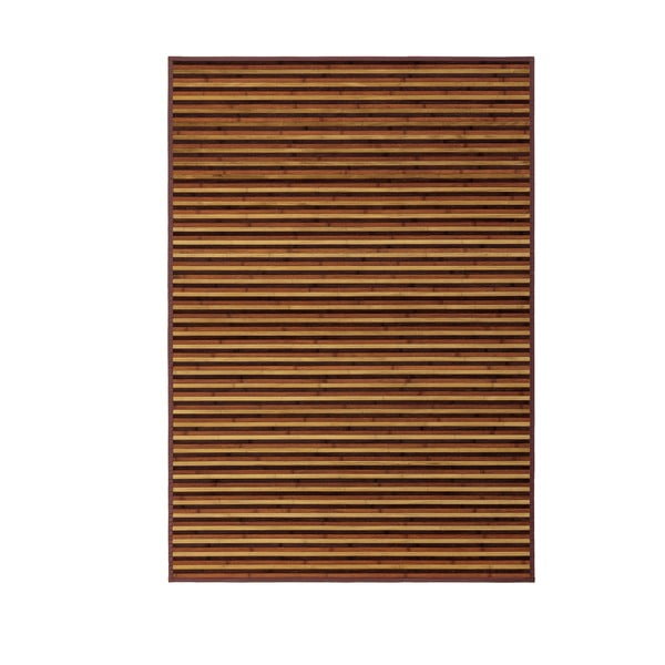 Mustársárga-barna bambusz szőnyeg 140x200 cm – Casa Selección
