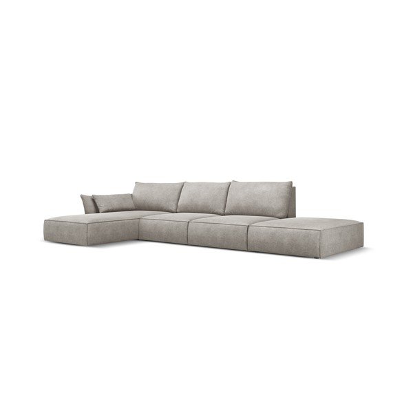 Világosszürke sarokkanapé (bal oldali) Vanda – Mazzini Sofas-image-2