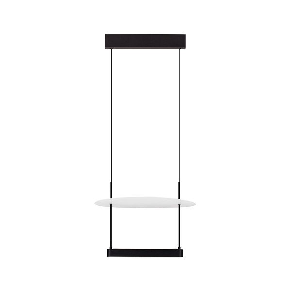 Fehér-matt fekete alumínium LED dimmelhető függőlámpa ø 40 cm Diona – Nova Luce