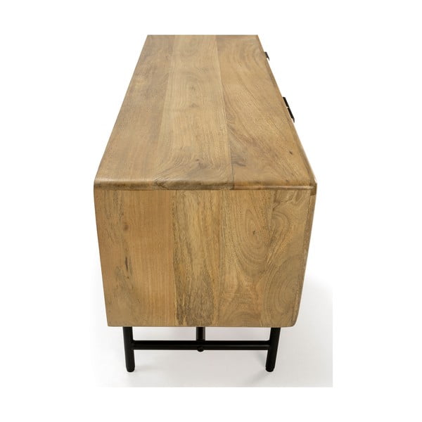 Natúr színű mangófa TV-állvány 145x50x40 cm Mundra – MOME-image-1