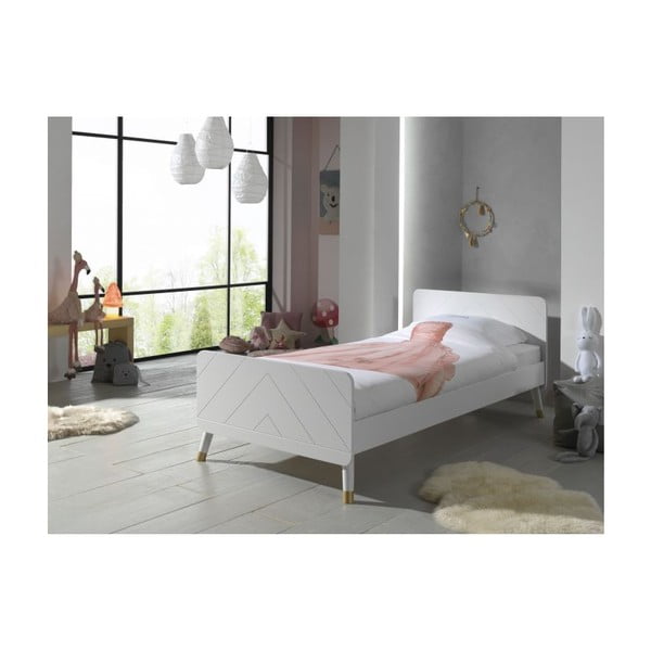 Fehér gyermekágy fenyőából, 90 x 200 cm - Vipack Billy-image-2