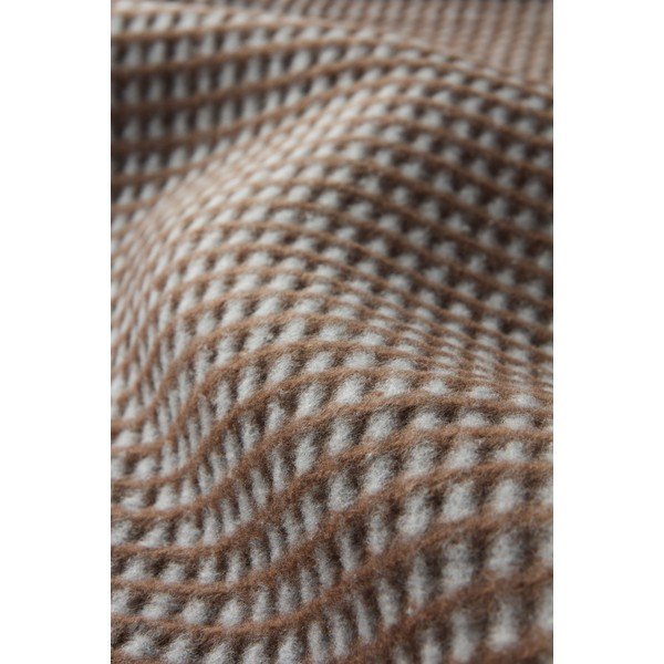 Barna pamutkeverék takaró 140x180 cm Uniwaffle – Euromant-image-2