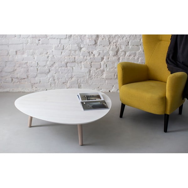 Contrast Pick fehér kőrisfa dohányzóasztal - Ragaba-image-2