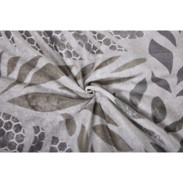 Szürke egyszemélyes mikroplüss ágyneműhuzat 140x200 cm Judith – My House-image-1