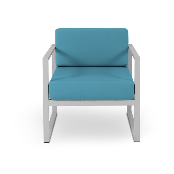 Nicea kék kültéri szék szürke kerettel - Calme Jardin