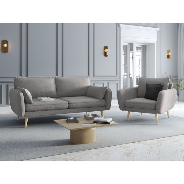 Lento szürke fotel - Kooko Home-image-1