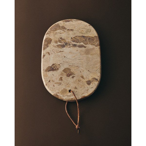 Márvány dekoratív tálca 20x30 cm Orlina – Kave Home-image-1