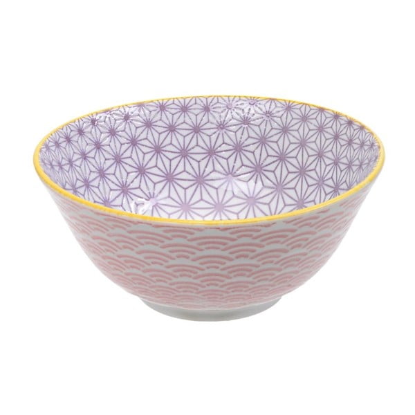 Star rózsaszán-lila porcelán tál, ø 15,2 cm - Tokyo Design Studio