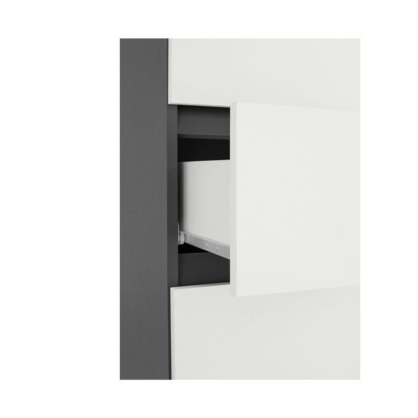 Fehér magas keskeny fürdőszoba szekrény 38x180 cm Wisla – Støraa-image-1