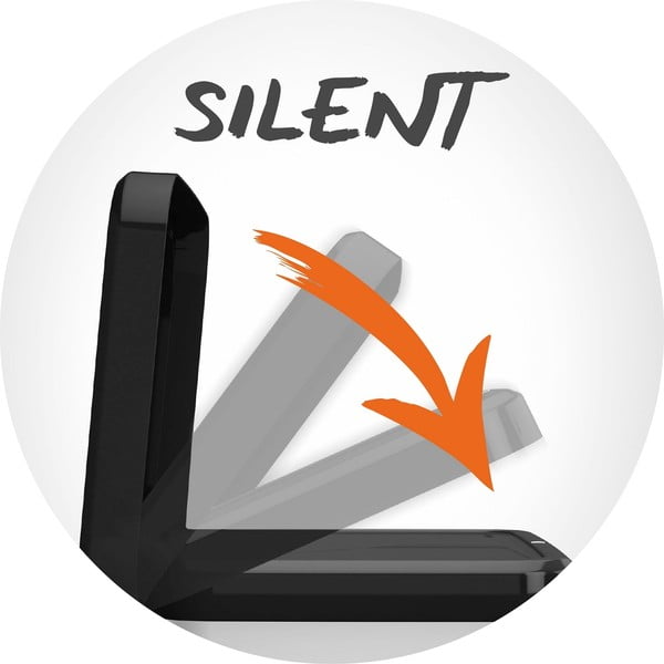 Ezüstszínű műanyag pedálos szemetes 40 l Paso – Rotho-image-3