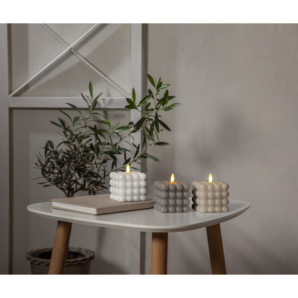 Flamme Dot fehér LED viaszgyertya, magasság 9,5 cm - Star Trading-image-3