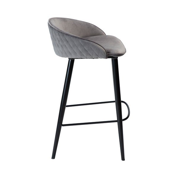 Szürke bársony bárszék 80 cm Dual – DAN-FORM Denmark-image-2