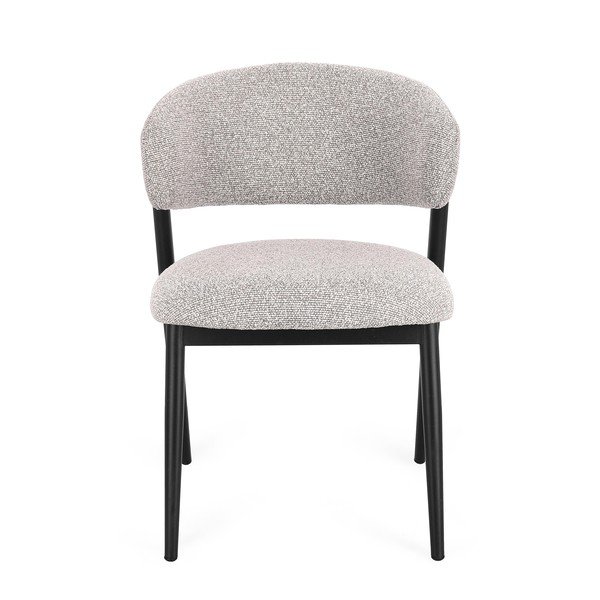 Szürke kárpitozott étkezőszék Cassandra – Bizzotto-image-1