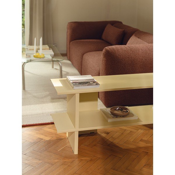 Sárga fém polcos állvány 160x57x37 cm Hes – noo.ma-image-4