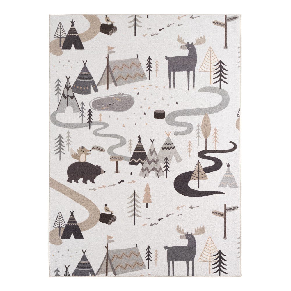 Krémszínű mosható gyerek szőnyeg 160x230 cm Coco 1135 – Ayyildiz Carpets