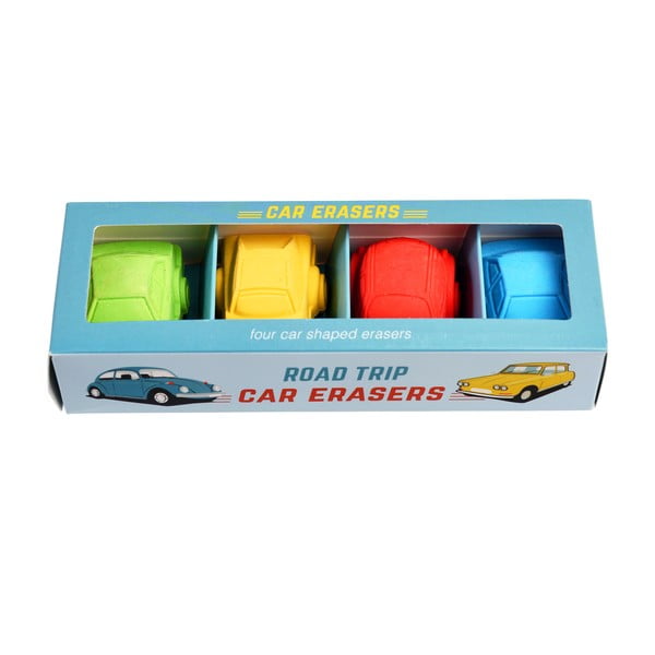 4 db-os autó formájú radír szett Road Trip - Rex London-image-4
