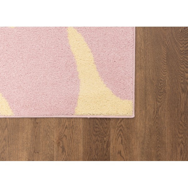 Sárga-rózsaszín gyerek szőnyeg 80x150 cm Hugsy Vanilla – FD-image-3