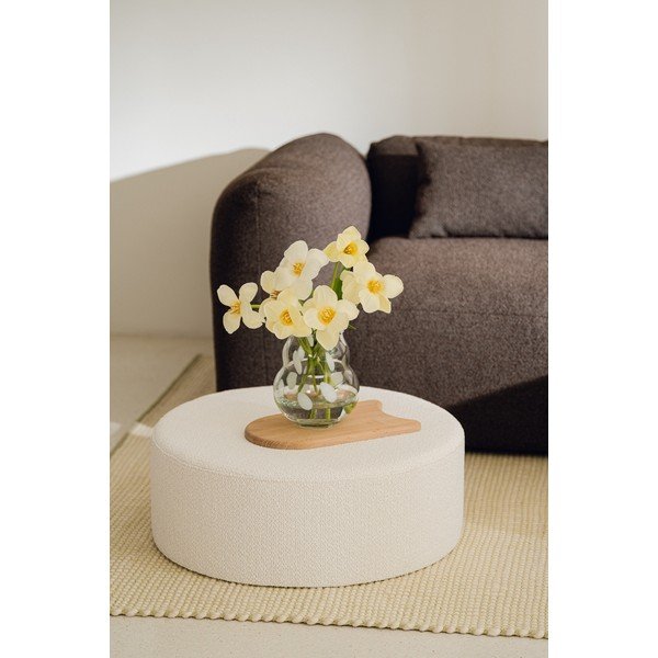 Fehér üveg kézzel készített váza (magasság 22 cm) Dam – noo.ma-image-4