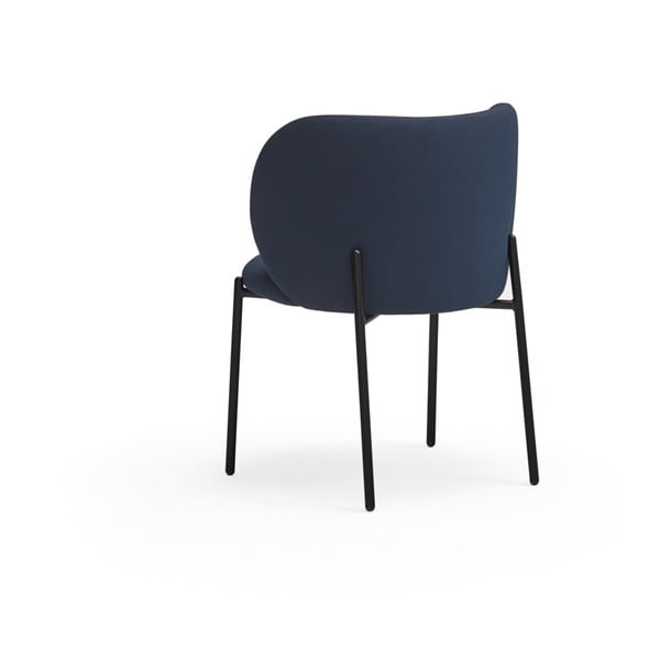 Sötétkék kárpitozott étkezőfotel szett 2 db-os Mogi – Teulat-image-2