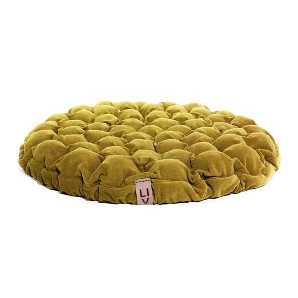 Bloom mustársárga ülőpárna masszázsgolyókkal, ⌀ 75 cm - Linda Vrňáková