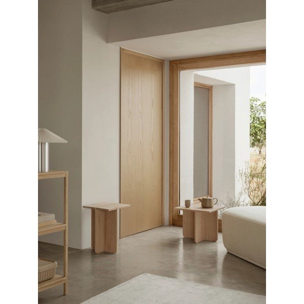 Tölgyfa tárolóasztal 45x45 cm Engawa – Blomus-image-3