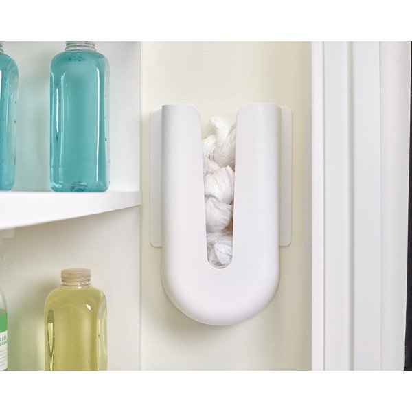 Öntapadós újrahasznosított műanyag bevásárlózacskó tartó Eco System – iDesign-image-4