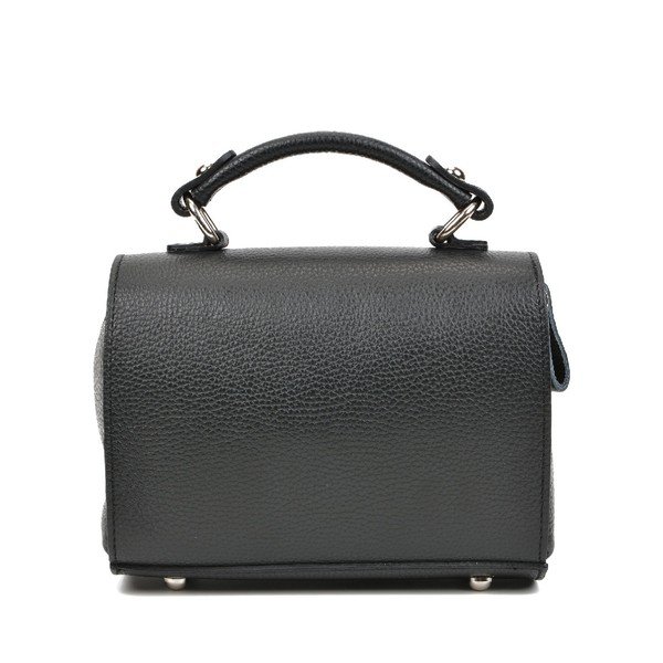 Chiara fekete bőr kézitáska - Mangotti Bags-image-3