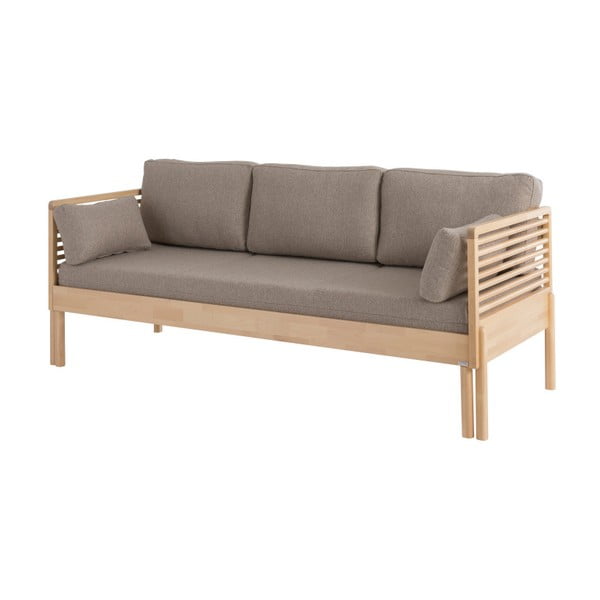 Lennu barna kinyitható kanapé tömör nyírfából, 80 x 210 cm - Kiteen