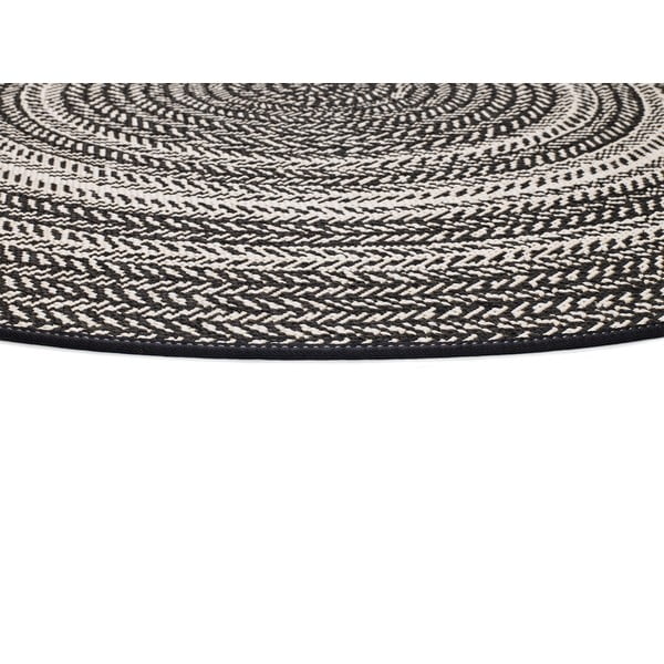 Silvana Rutto fekete kültéri szőnyeg, ⌀ 120 cm - Universal-image-2