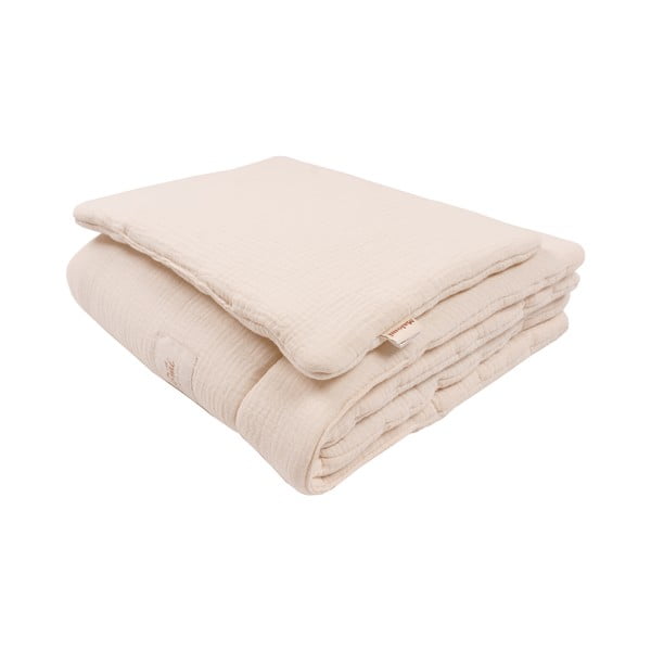 Krémszínű babaágynemű szett – Malomi Kids-image-1