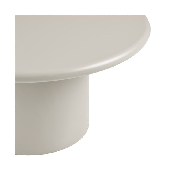 Krémszínű kerek dohányzóasztal ø 80 cm Nagano – House Nordic-image-2