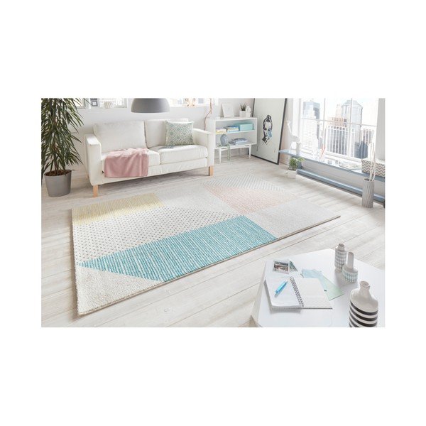 Madison türkiz-rózsaszín szőnyeg, 120 x 170 cm - Mint Rugs-image-4
